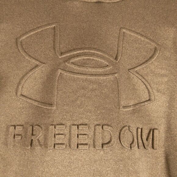 Under Armour freedom hoodie mens M Medium gray loose american flag 1368585 - Picture 3 of 10